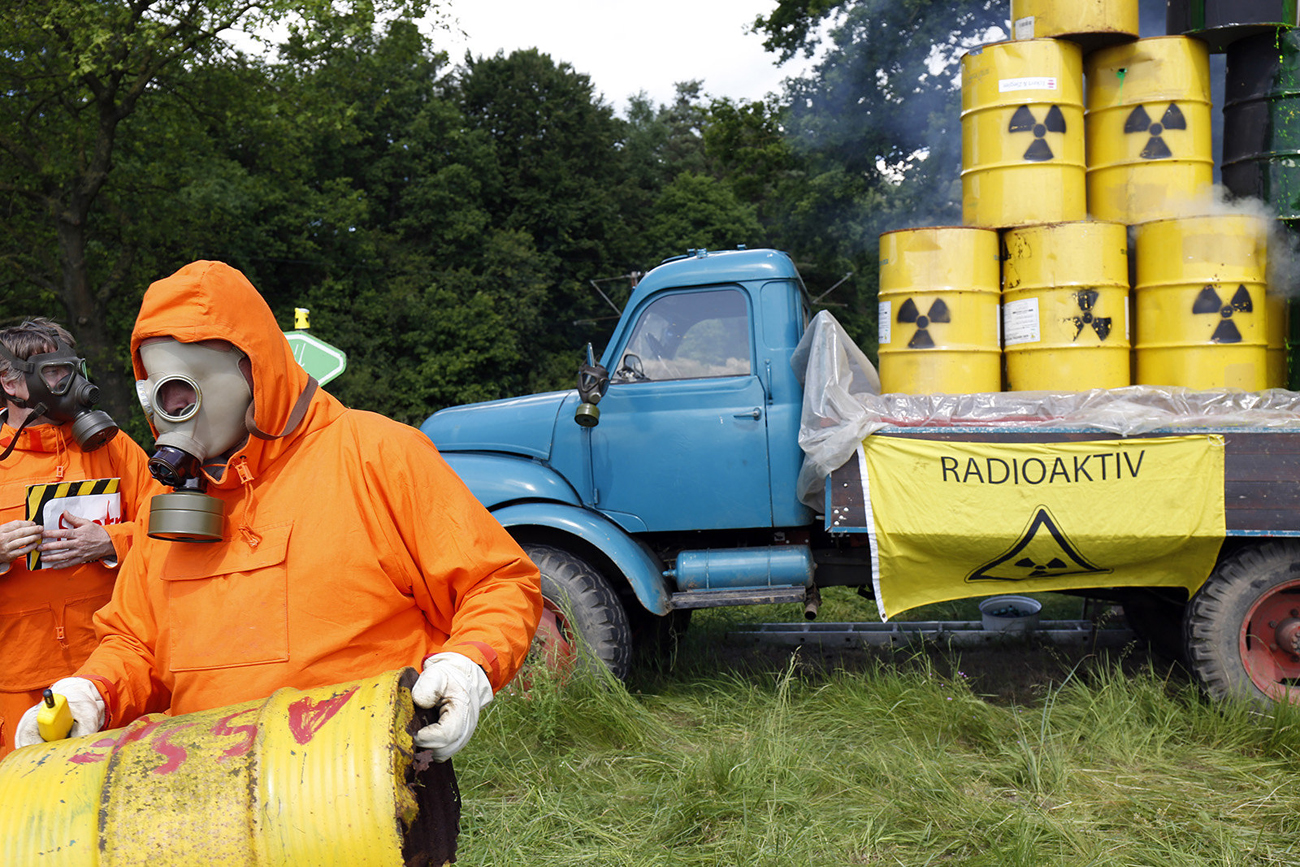 Ydinjätteen varastointia vastustava mielenosoitus saksalaisessa Leesen kylässä 2014. [Kuva: Mikaela, Flickr]