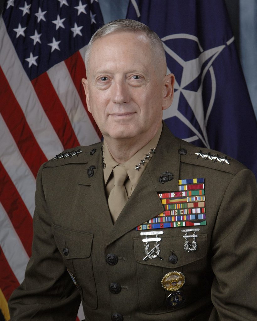Kenraali Mattis univormussaan. Kuva: Wikipedia.